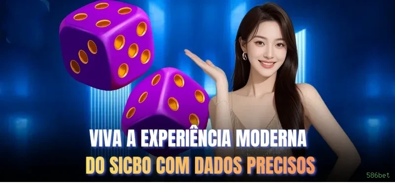 Imagem promocional do aplicativo mobile da 586bet