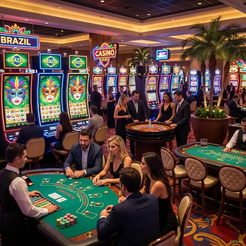 Imagem promocional da experiência de game da 586bet