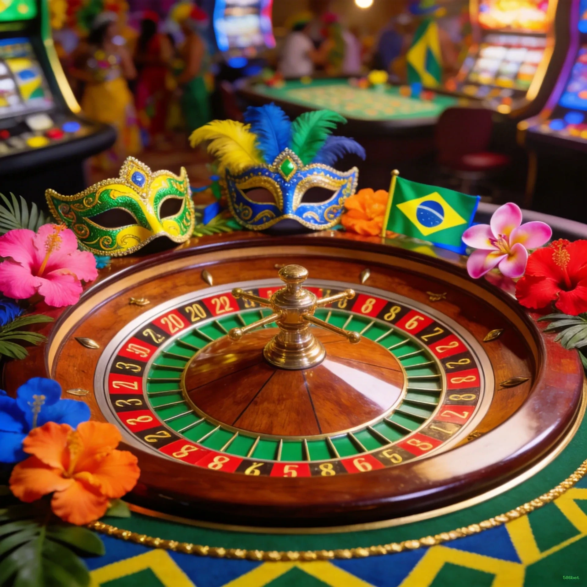 Imagem promocional de todos os jogos da 586bet